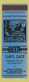 Matchbook Cover - Sam's Cafe Stockton CA