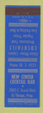 Matchbook Cover - New Center Cocktail Bar