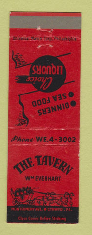 Matchbook Cover - The Tavern Restaurant Cynwyd PA