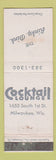 Matchbook Cover - The Rinky Dink Milwaukee WI bar