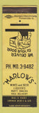 Matchbook Cover - Marlow's Liquor
