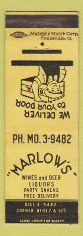 Matchbook Cover - Marlow's Liquor