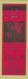 Matchbook Cover - Boston B Tulsa OK