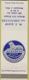 Matchbook Cover - WT Koop Insurance Minneapolis MN