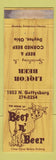 Matchbook Cover - Beef n Beer Dayton OH WEAR