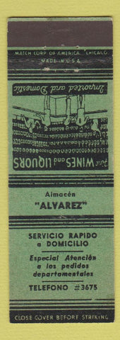 Matchbook Cover - Alvarez y Co Guatemala