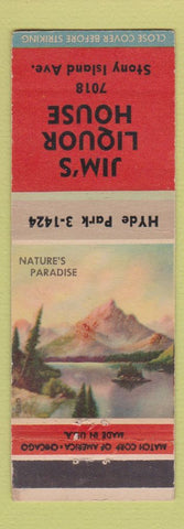 Matchbook Cover - Jim's Liquor House Chicago IL