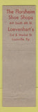 Matchbook Cover - Florsheim Shoes Louisville KY Loevenhart's