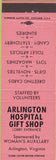 Matchbook Cover - Arlington Hospital Gift Shop VA pink