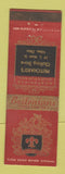 Matchbook Cover - Bostonian Men's Shoes Pritchard's Niles OH