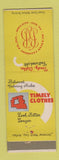 Matchbook Cover - Timely Men's Clothes Heaman Le Roy NY