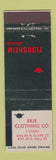 Matchbook Cover - Florsheim Men's Shoes Erie Clothing Chicago?