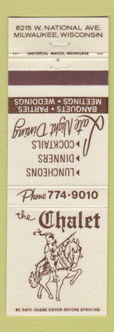 Matchbook Cover - The Chalet Restaurant Milwaukee WI