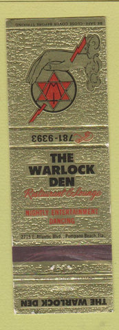 Matchbook Cover - The Warlock Den Pompano Beach FL