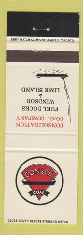 Matchbook Cover - Consol Coal Canada