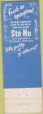 Matchbook Cover - Sta Nu Dry Cleaning Lorain OH girlie