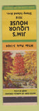 Matchbook Cover - Jim's Liquor House Chicago IL