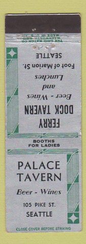 Matchbook Cover - Palace Tavern Ferry Dock Tavern Seattle WA