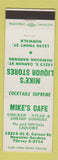Matchbook Cover - Mike's Cafe Liquor Store Hawaiian Gardens Norwalk CA