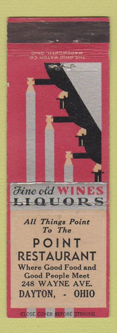 Matchbook Cover - Point Restaurant Dayton OH