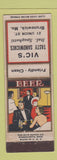 Matchbook Cover - Vic's Sandwiches Brunswick ME