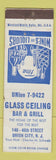 Matchbook Cover - Class Ceiling Bar Grill Union City NJ WEAR