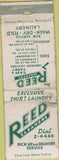 Matchbook Cover - Reed Cleaners N\Fargo Moorhead ND WORN