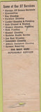 Matchbook Cover - Reed Cleaners N\Fargo Moorhead ND WORN