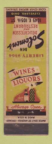 Matchbook Cover - Solomon's Deli Restaurant Cleveland OH WEAR