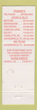 Matchbook Cover - Frankie's Sports Grill Atlanta GA Duluth