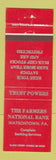 Matchbook Cover - Farmers National Bank Watsontown PA