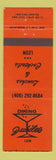 Matchbook Cover - Jubilee Restaurant San Jose CA