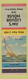 Matchbook Cover - Jim's Liquor House Chicago IL