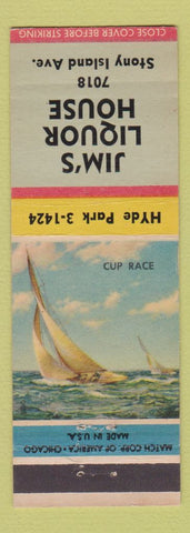 Matchbook Cover - Jim's Liquor House Chicago IL