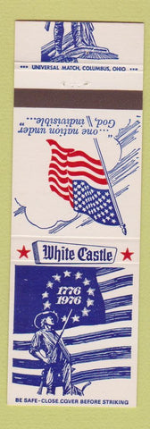 Matchbook Cover - White Castle Hamburgers 1976 Bicentennial