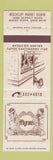 Matchbook Cover - Myron's Rocky River OH restaurant