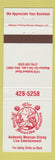 Matchbook Cover - The Flying Burrito Cantina Mexican Food Madison on the Lake OH