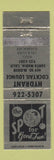 Matchbook Cover - Hydrant Cocktail Lounge Santa Maria CA WEAR