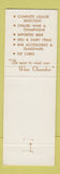 Matchbook Cover - Balboa House Liquor San Diego CA