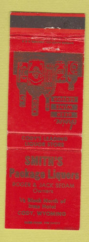 Matchbook Cover - Smith's Package Liquors Cody SY