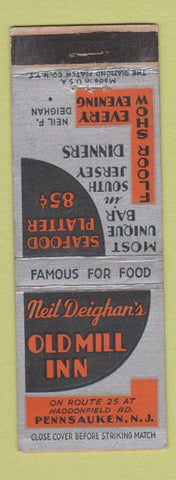Matchbook Cover - Neil Deighan's Old Mill Inn Pennsauken NJ WEAR
