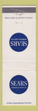 Matchbook Cover - Sears Roebuck