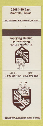 Matchbook Cover - Camelot Inn Amarillo TX