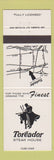 Matchbook Cover - Toreador Steak House Burlington ON