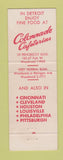 Matchbook Cover - Colonnade Cafeterias Detroit MI