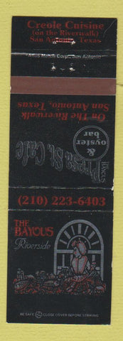 Matchbook Cover - Bayous Riverside San Antonio TX Presa St Cafe