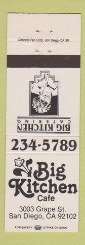 Matchbook Cover - Big Kitchen Cafe San Diego CA