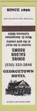 Matchbook Cover - Georgetown Hotel Georgetown CA