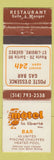 Matchbook Cover - Motel La Liberte Bar St Liboire QC