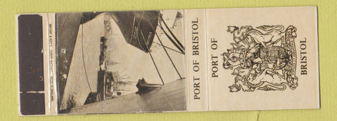 Matchbook Cover - Port of Bristol UK England WORN